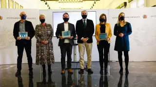 Entrega de los Premios Periodistas de Aragón-Ciudad de Zaragoza en el Día de la Libertad de Prensa