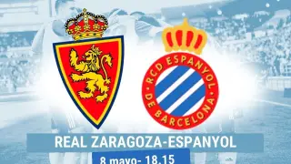 Horario y dónde ver el Real Zaragoza-Espanyol.