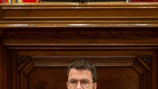 Pere Aragonès, este jueves en la sesión de control al Govern