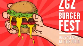 Cartel del Zaragoza Burger Fest 2021.
