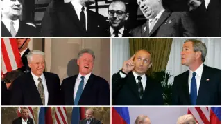 Las cumbres entre EE. UU. y Rusia, de la confrontación al humor absurdo