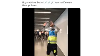 Jorge, enfermero madrileño del 112, en una captura del vídeo que se ha hecho viral en redes sociales.