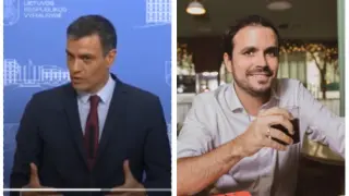 Polémica sobre el consumo de carne: Sánchez y Garzón.