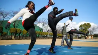 Atletas sudaneses en Japón