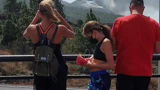 "Turismo" en el volcán