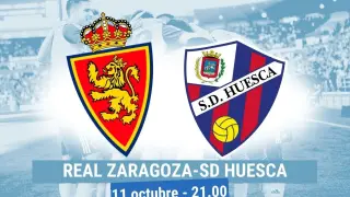 Horario y dónde ver el Real Zaragoza-Huesca.