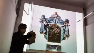 Imagen de la exposición 'El joven Goya y las pinturas de Fuendetodos', en el Palacio de Sástago de la DPZ.