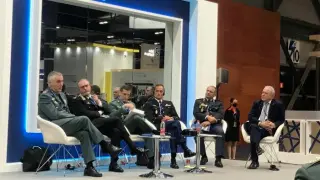 El foro Incorporación del reto demográfico al modelo de seguridad se celebró en la Feria Internacional de Defensa y Seguridad, en Madrid.