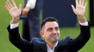 Presentacion de Xavi Hernández como nuevo entrenador del FC Barcelona