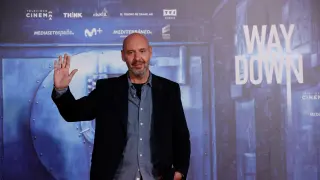 El director de cine Jaume Balagueró posa durante la presentación de la película 'Way Down' en Madrid, este miércoles.
