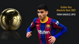 El jugador del FC Barcelona Pedri gana el premio Golden Boy 2021