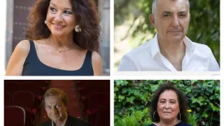 Magdalena Lasala, Manuel Vilas, José Luis Melero e Inés Planas se incorporan al Paseo de las Letras Aragonesas de Monzón.