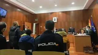 Un momento del juicio celebrado ayer en la Audiencia de Zaragoza