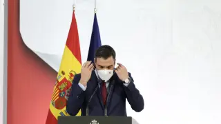 Pedro Sánchez, en la presentación del informe de rendición de cuentas del Gobierno de España correspondiente a 2021