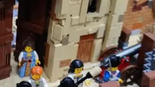 Recreación de la puerta del Carmen de Zaragoza de Lego.