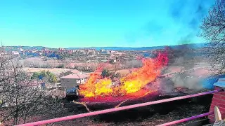Incendio esta semana en el entorno de Teruel por quema de rastrojo