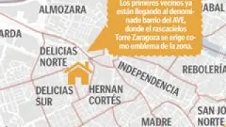El mapa de la obra nueva en Zaragoza.