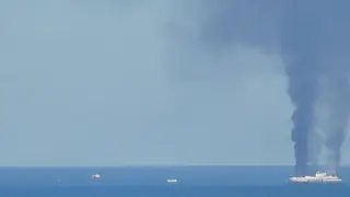 Incendio en un ferry de la ruta Grecia-Italia