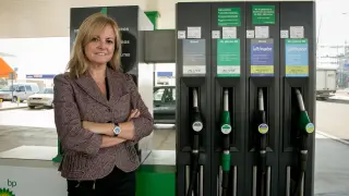 Pilar Soto, presidenta de la asociación de estaciones de servicio de Aragón (Aesar).