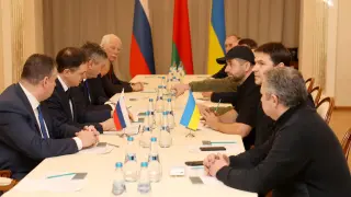 Negociación entre Ucrania y Rusia. BELARUS RUSSIA UKRAINE CONFLICT TALKS