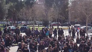Una imagen de la movilizaciones en el campus San Francisco en 2019.