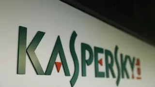 Logo de la empresa rusa Kaspersky.