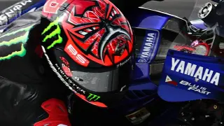 El piloto francés de Moto GP Fabio Quartararo, en el circuito de Indonesia.