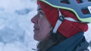 Patricia López Arnaiz, durante el rodaje de ‘La cima’.