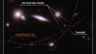 Imagen captada por el Hubble de la estrella Eärendel.
