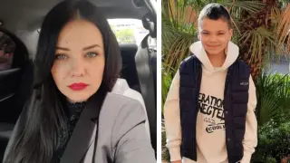 Sofía Melnyk y su hijo de 12 años acaban de llegar a La Almunia