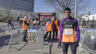 Zakariya el Boubekraoui, tras la media maratón de Zaragoza