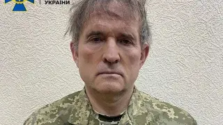Viktor Medvedchuk tras ser atrapado por las fuerzas ucranianas.