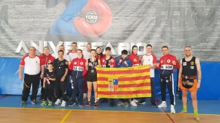 Selección aragonesa de Muaythai en el Campeonato de España 2022