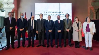 Homenaje de las Cortes de Aragón en el 20 aniversario de la Fundación Manuel Giménez Abad