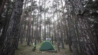 El camping de Las Corralizas en Bronchales (Teruel), el más alto de España