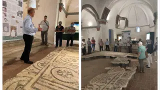 Exposición del mosaico romano en el Museo Arqueológico de Borja