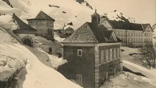 El balneario de Panticosa en el invierno de 1915.
