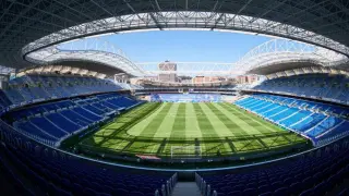 Estadio de Anoeta, el campo de la Real Sociedad de San Sebastián, cuyo filial se enfrenta este viernes al Real Zaragoza.