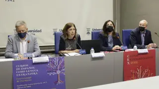 Vicente Lagüens, Yolanda Polo, Carmen Marta y Ángel L. Monge.