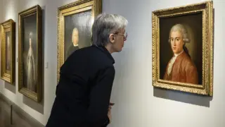 El retrato del duque de Alba atribuido al pintor d eFuendetodos se expone en el Museo Goya Colección Ibercaja desde el miércoles de la semana pasada.