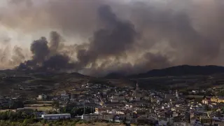 Fotos del incendio de Ateca