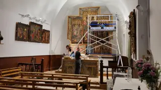 El Museo Diocesano Barbastro - Monzón restaura el retablo de Santa Eulalia de Javierre en Bielsa