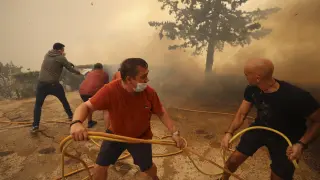 Incendio forestal en el Moncayo