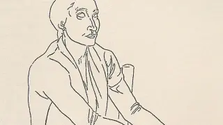 Detalle del retrato que Federico Comps le hizo a Maruja Falena.