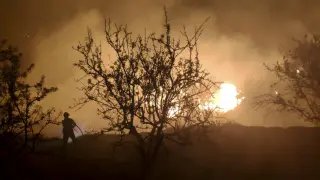 Incendio en la zona del Moncayo.