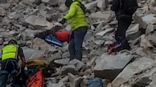 Los especialistas de la Guardia Civil localizaron el cadáver del montañero francés en una pendiente de rocas de los ibones de la Cresta de Batanes, en Torla.