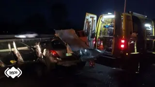 Accidente en Ribera de Arriba.