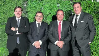 Reynaldo Benito, Raúl Sanllehí, Juan Forcén y Manuel Torres