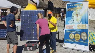 Placas solares en la edición del 2021 de Climatic Festival.