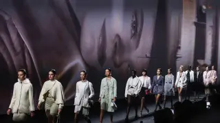Desfile de la colección femenina de Chanel para la primavera-verano de 2023.
